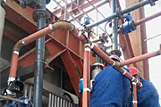 濟寧里彥電廠脫硫塔消防管道電伴熱保溫系統
